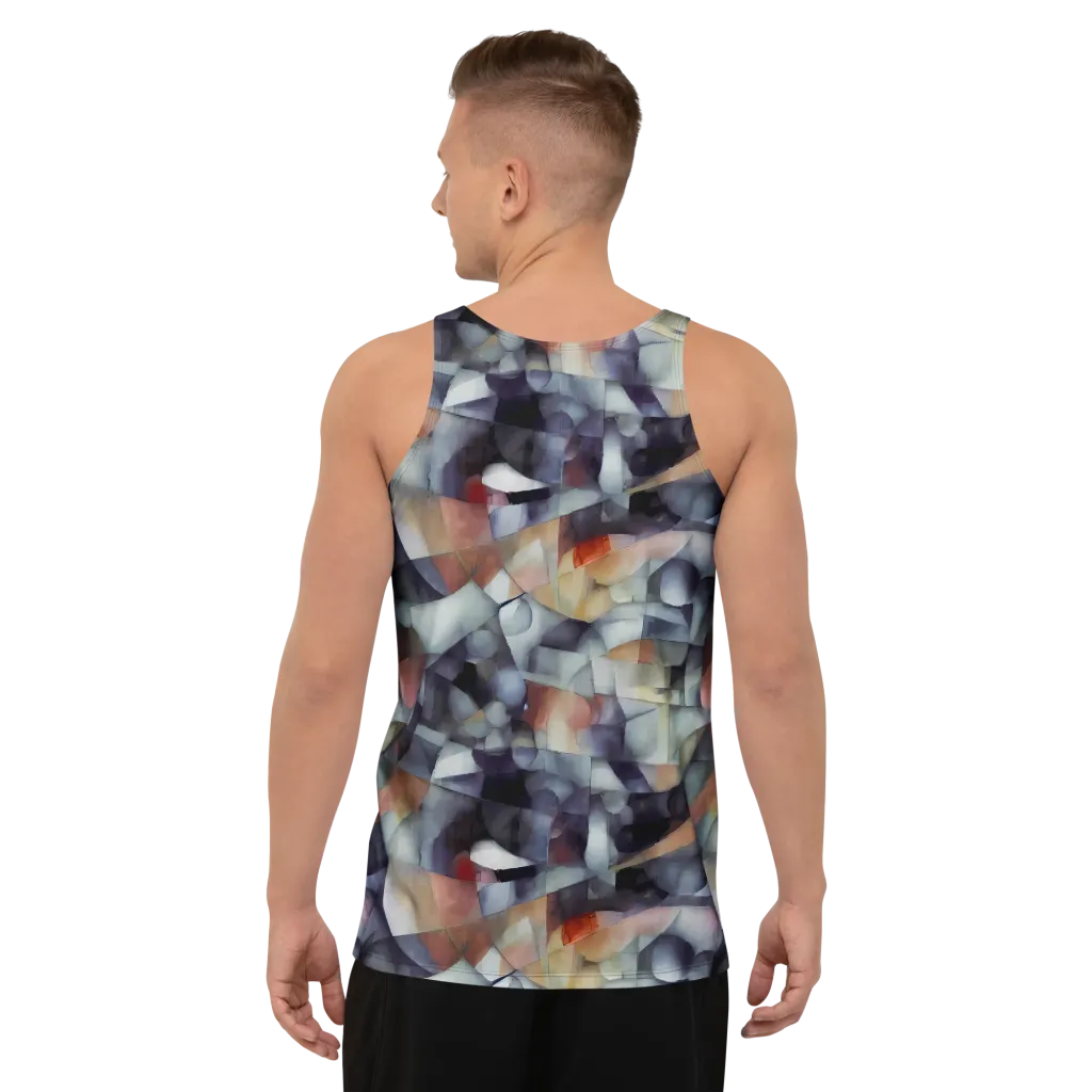 Slate Mosaic on Men's Tank Top — Back