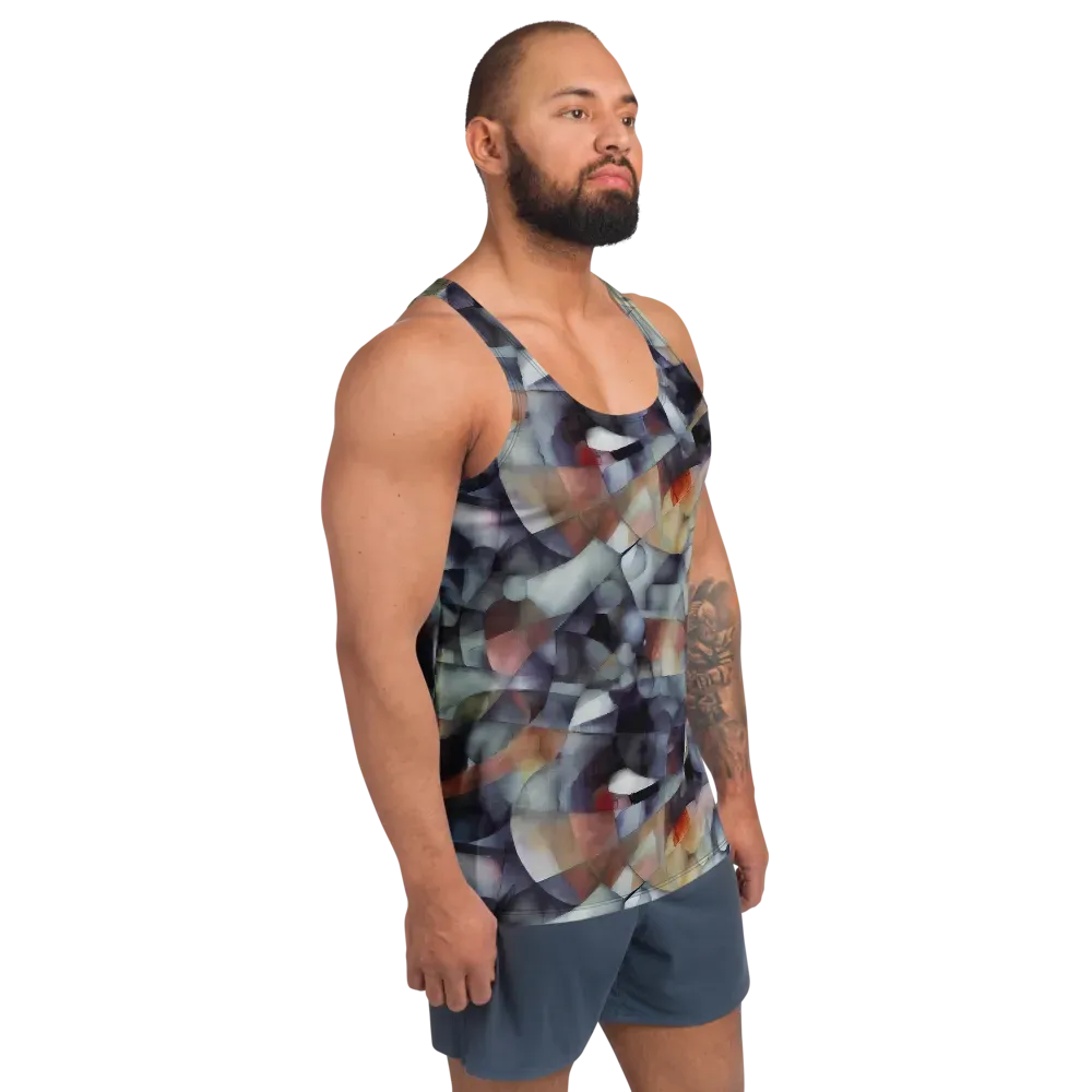 Slate Mosaic on Men's Tank Top — Right Front
