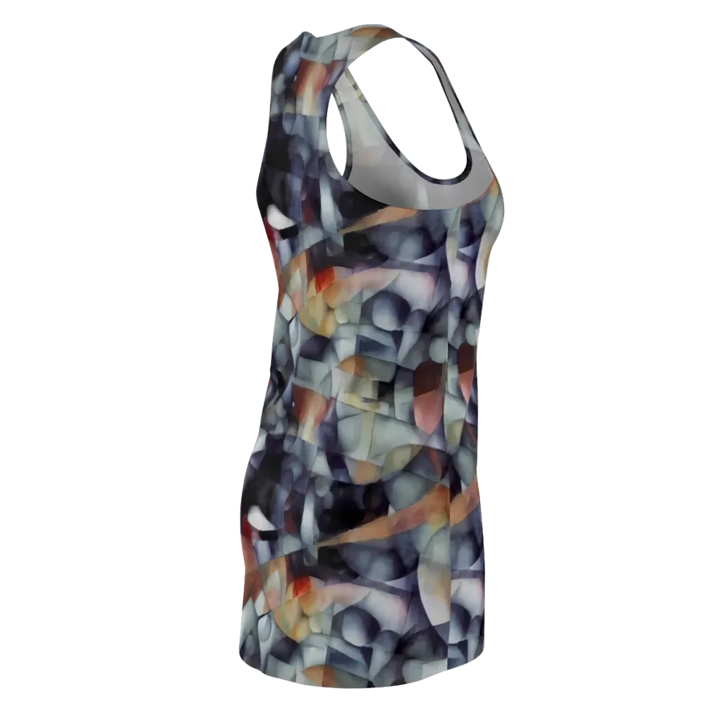 Slate Mosaic on Racerback Dress — Back Side
