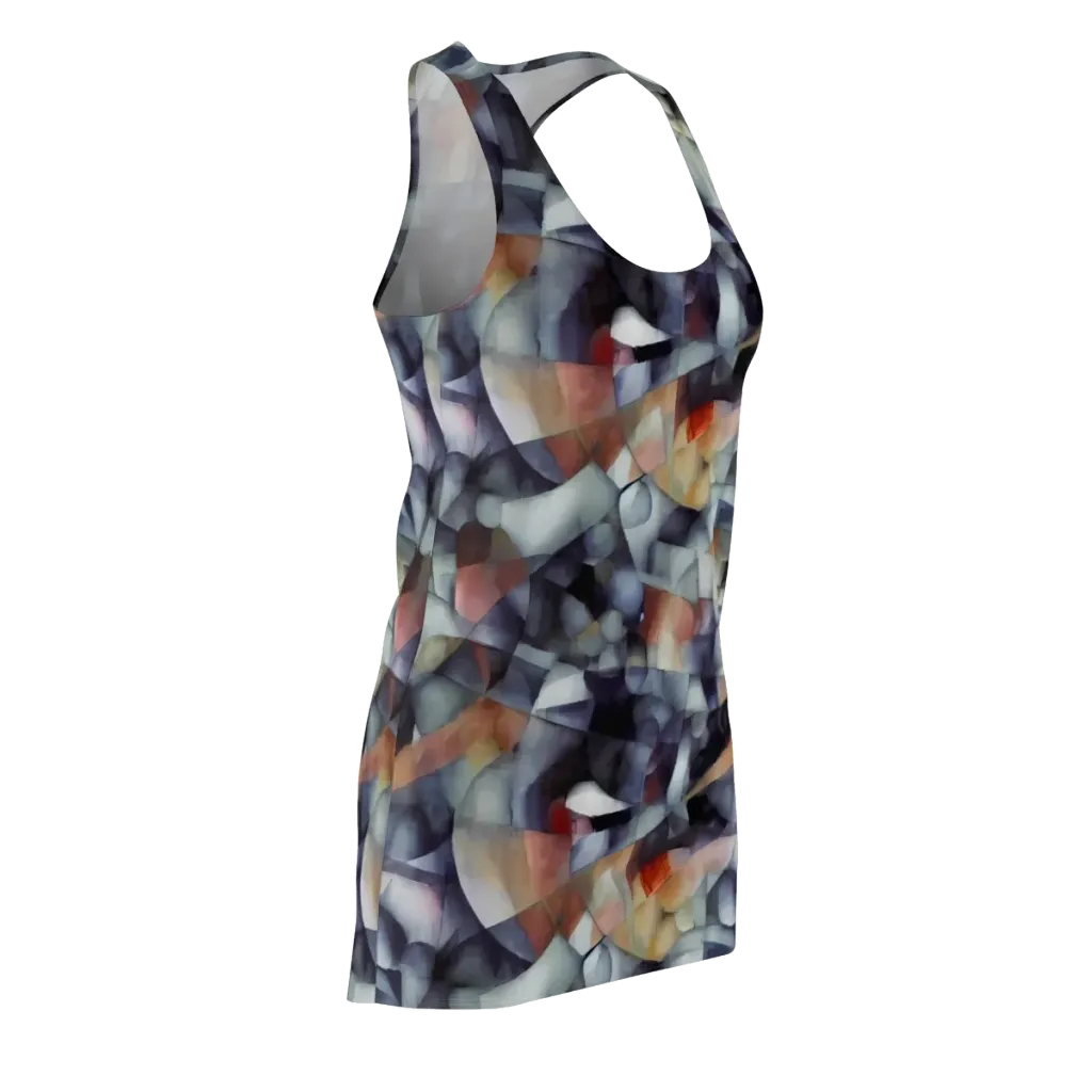 Slate Mosaic on Racerback Dress — Front Side