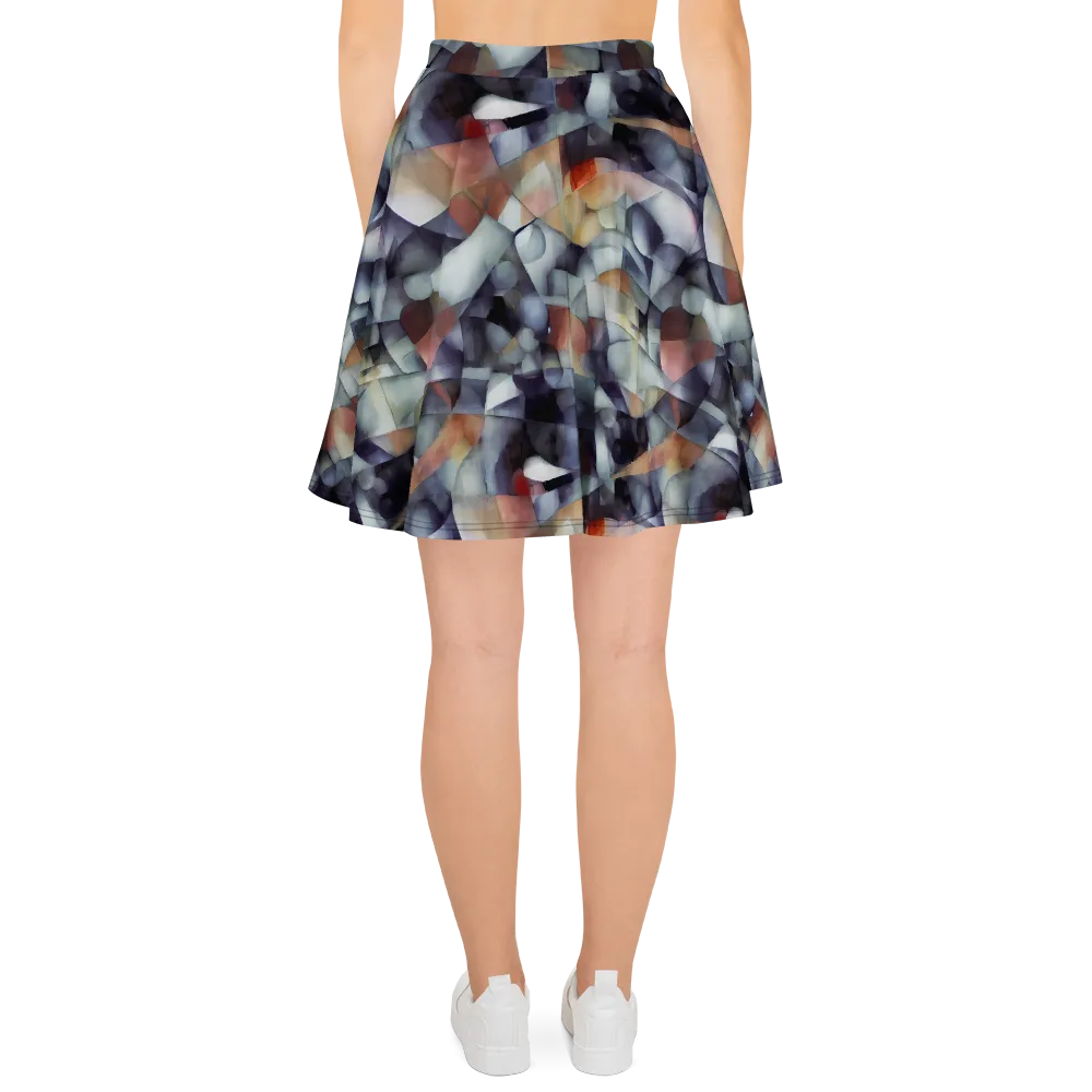 Slate Mosaic on Skater Skirt — Back