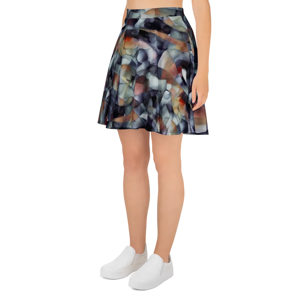Slate Mosaic on Skater Skirt — Left