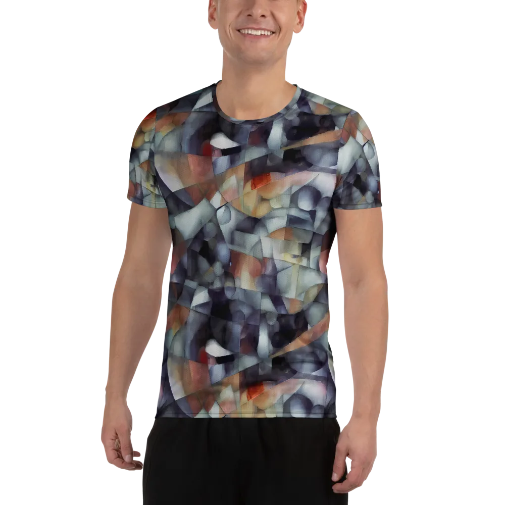 Slate Mosaic on Men's Athletic T-Shirt — Front