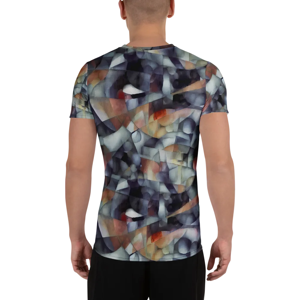 Slate Mosaic on Men's Athletic T-Shirt — Back