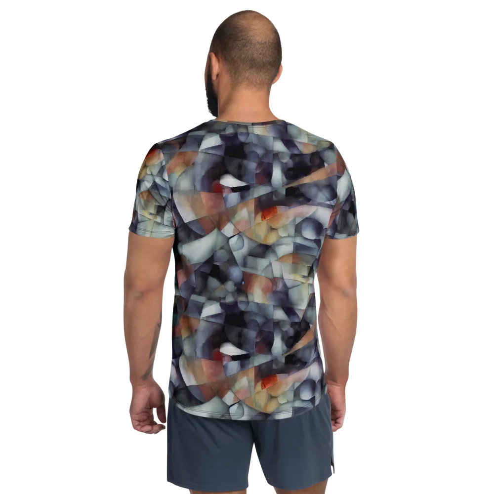 Slate Mosaic on Men's Athletic T-Shirt — Back