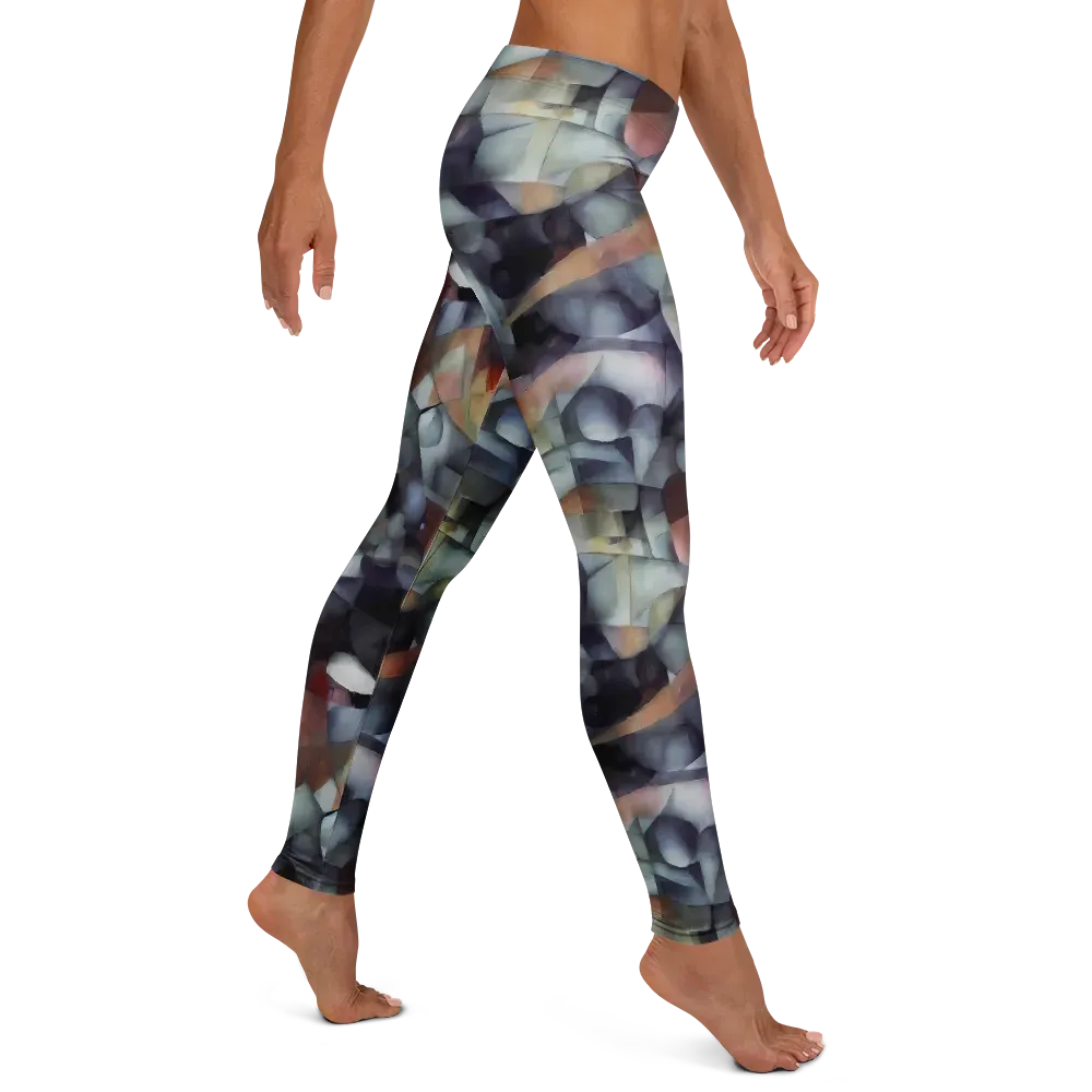 Slate Mosaic on Leggings — Right