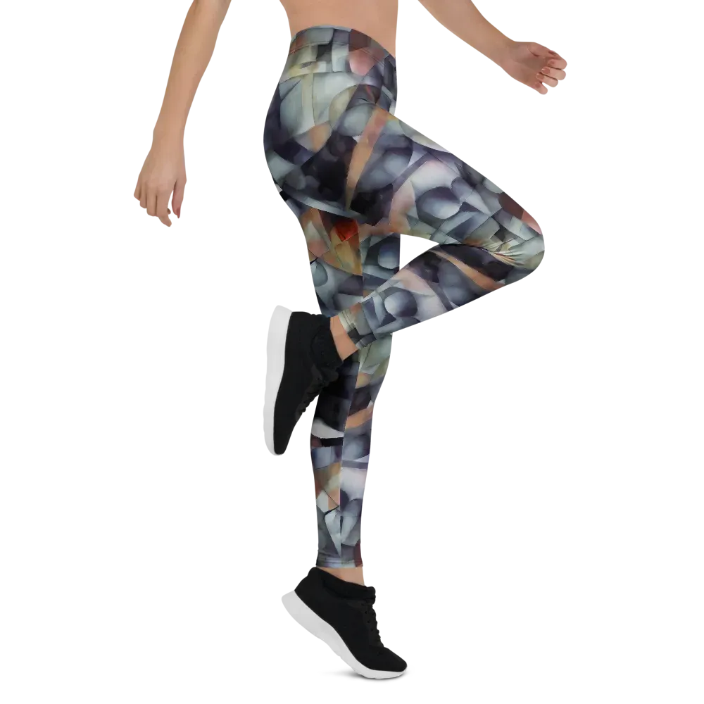 Slate Mosaic on Leggings — Right