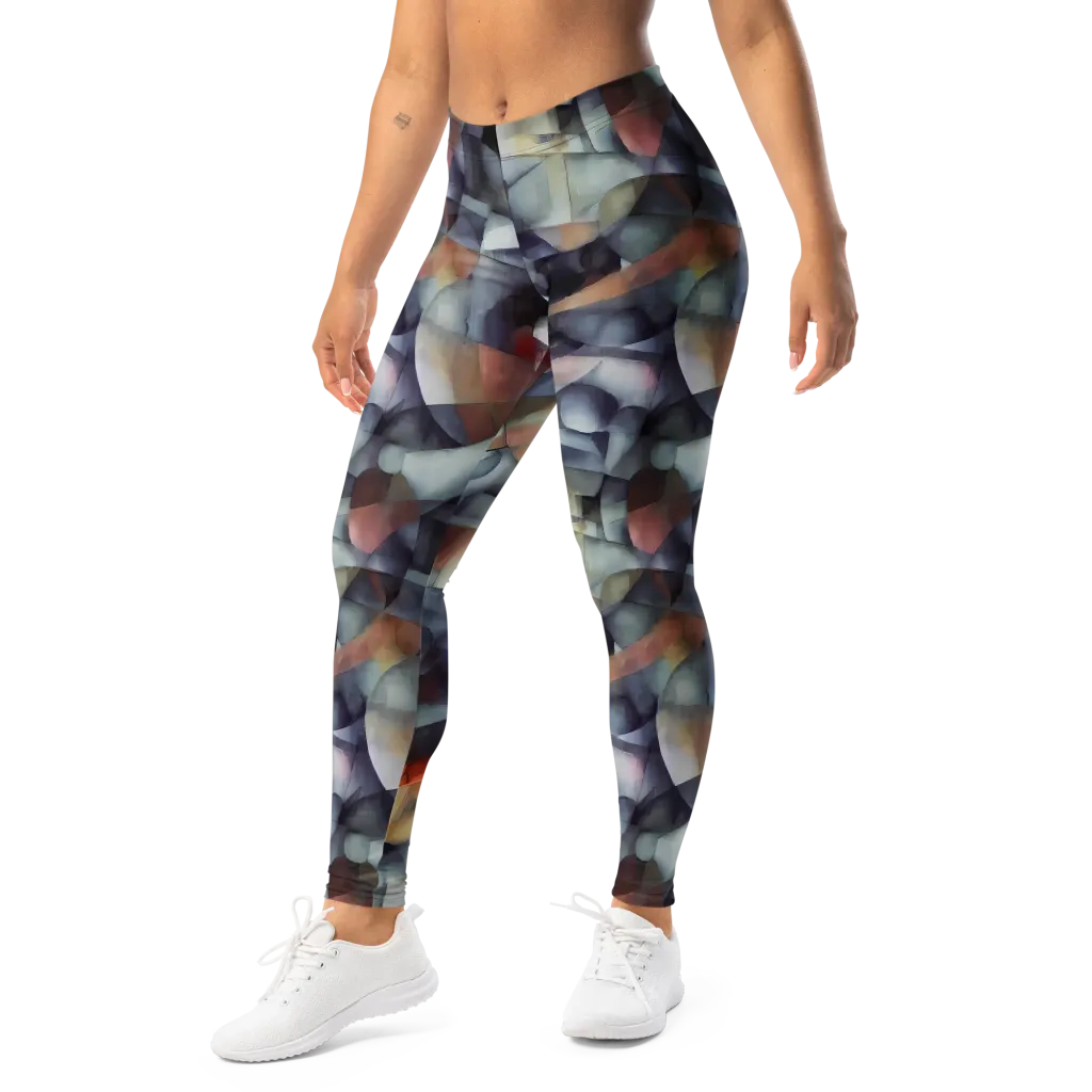 Slate Mosaic on Leggings — Left Front
