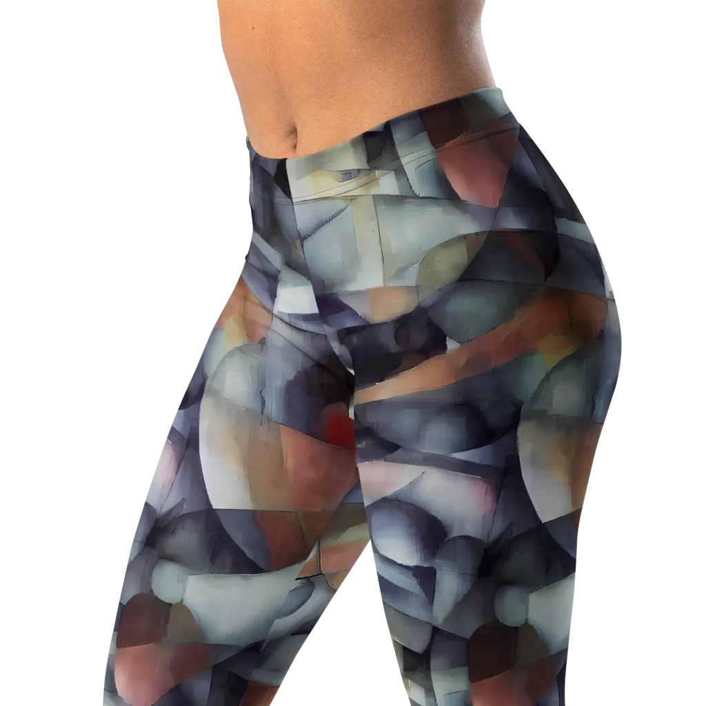 Slate Mosaic on Leggings — Left Front
