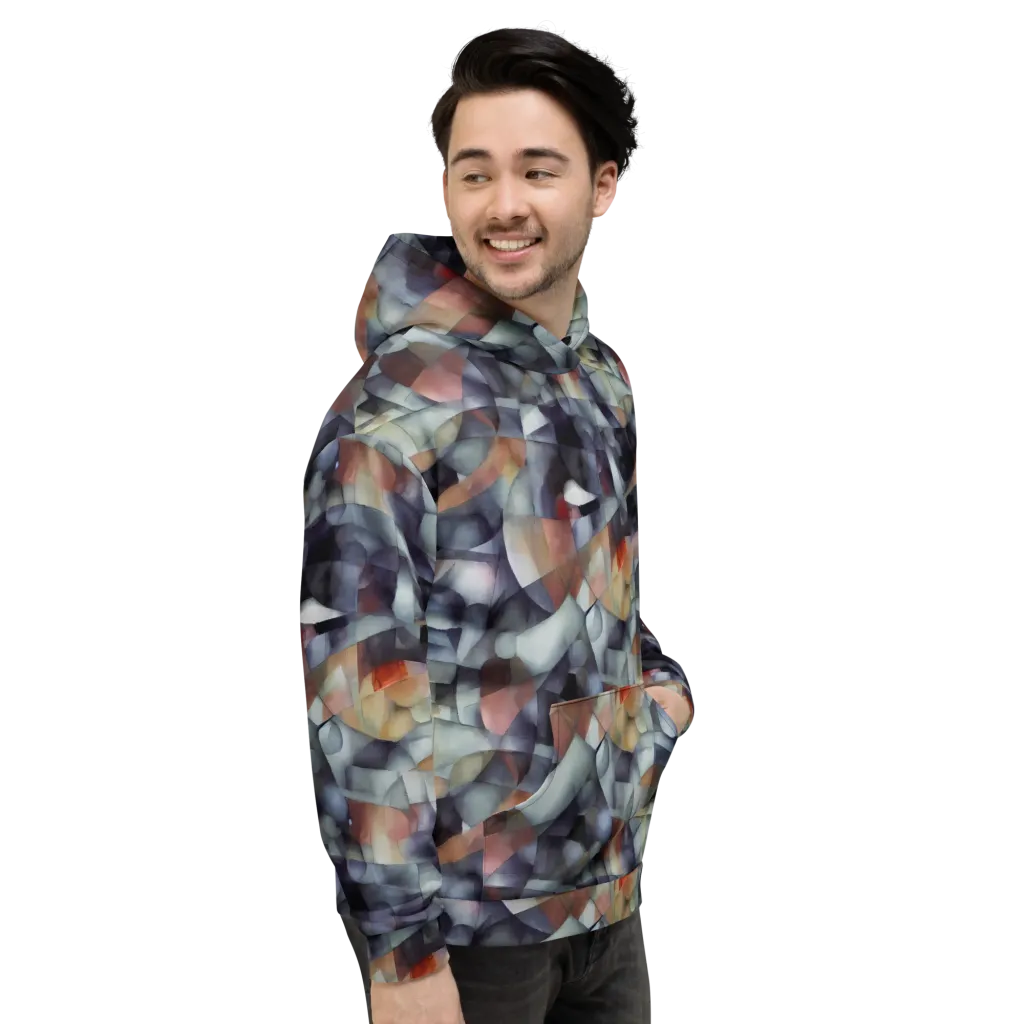 Slate Mosaic on Hoodie — Right