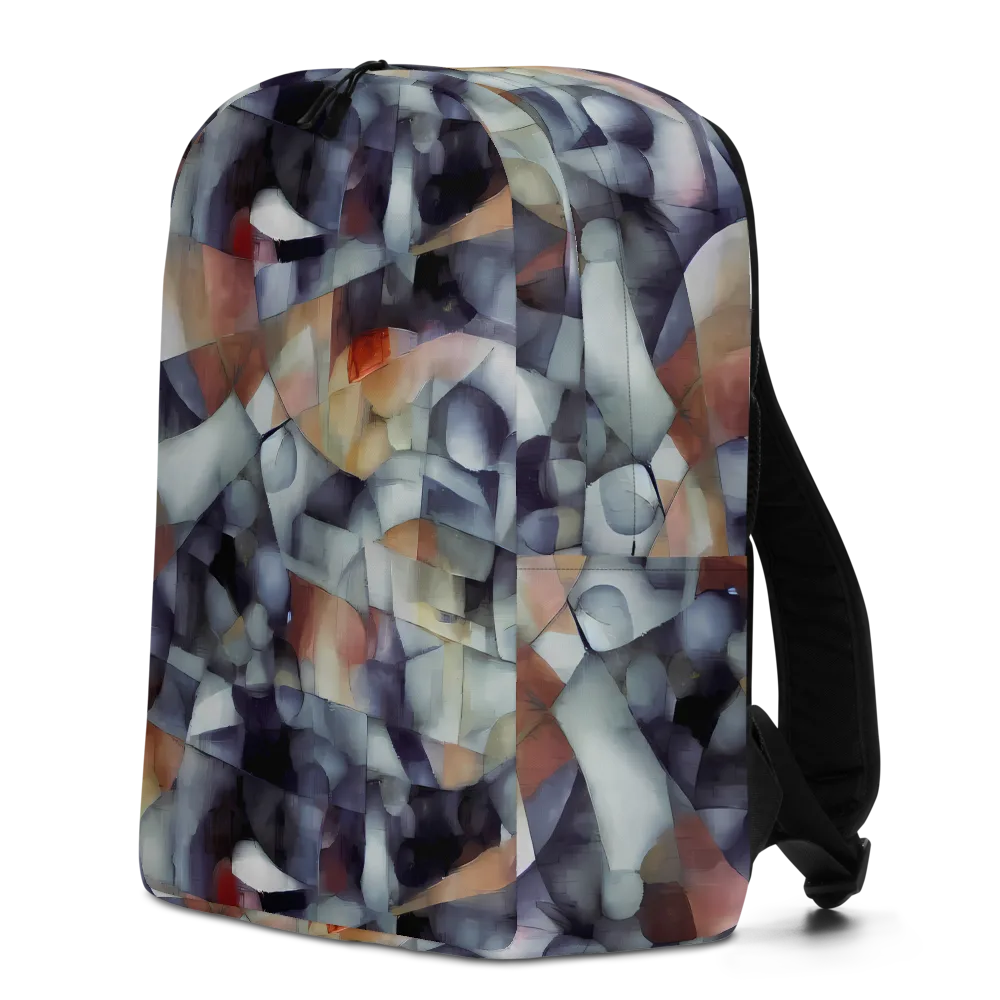 Slate Mosaic on Minimalist Backpack — Left