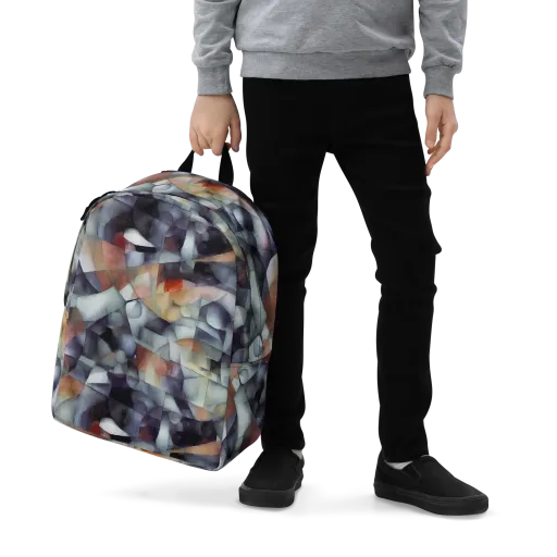 Slate Mosaic on a Minimalist Backpack