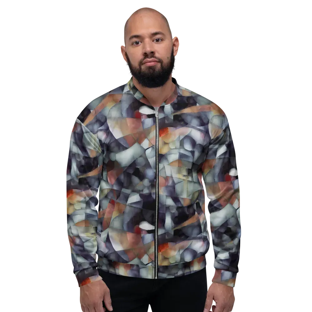 Slate Mosaic on Bomber Jacket — Front