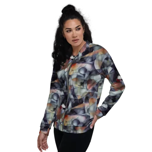 Slate Mosaic on a Bomber Jacket