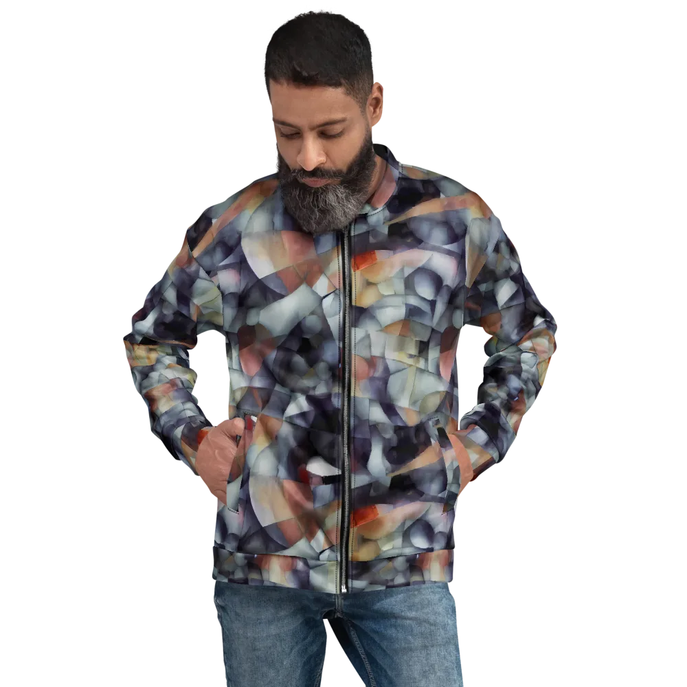 Slate Mosaic on Bomber Jacket — Front