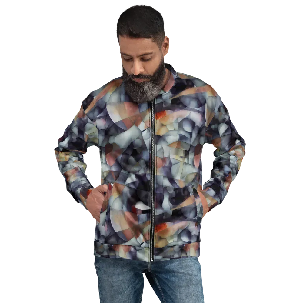 Slate Mosaic on Bomber Jacket — Front