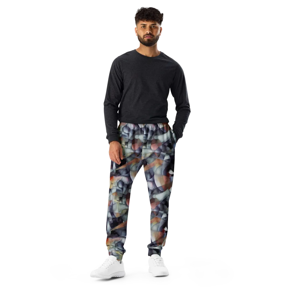 Slate Mosaic on Men's Joggers — Front