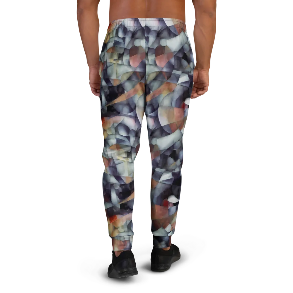 Slate Mosaic on Men's Joggers — Back