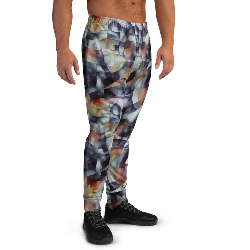Slate Mosaic on Men's Joggers — Right
