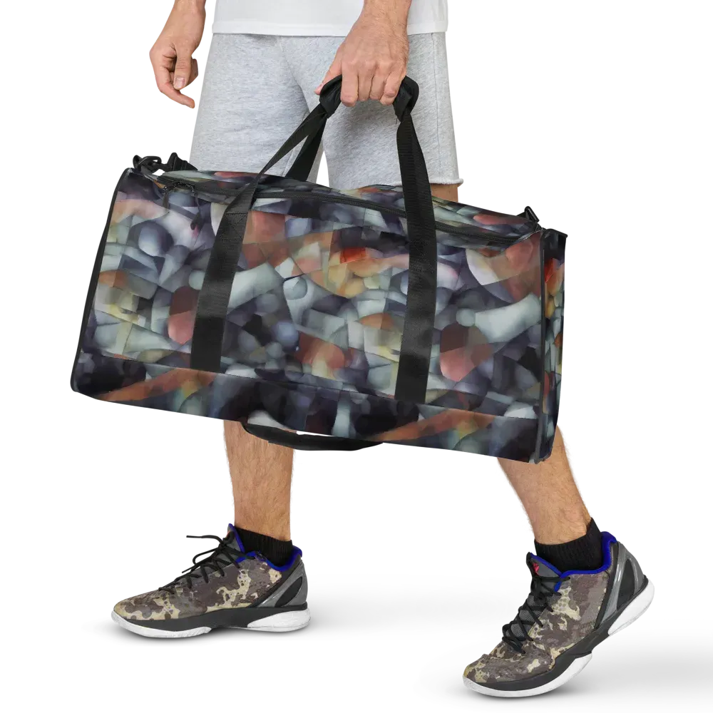Slate Mosaic on Duffle Bag — Front