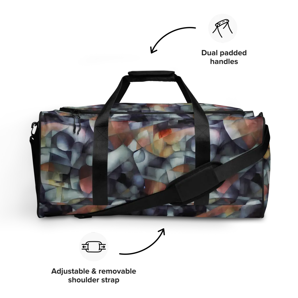 Slate Mosaic on Duffle Bag — Front