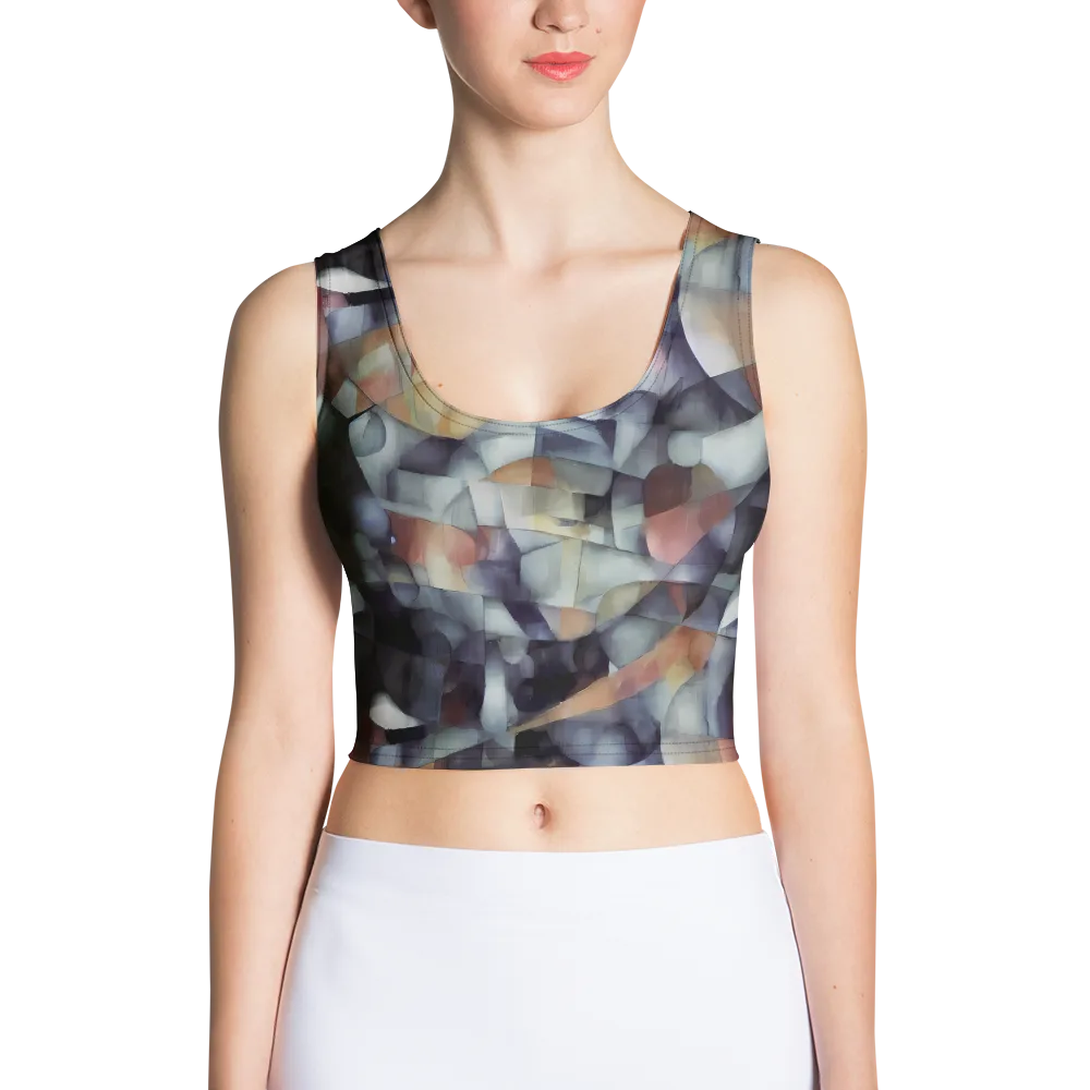 Slate Mosaic on Crop Top — Front