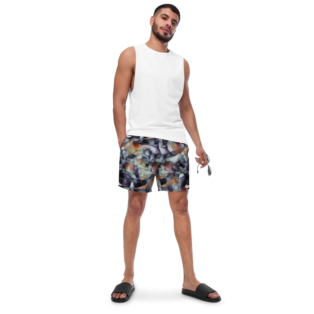 Slate Mosaic on Swim Trunks — Front