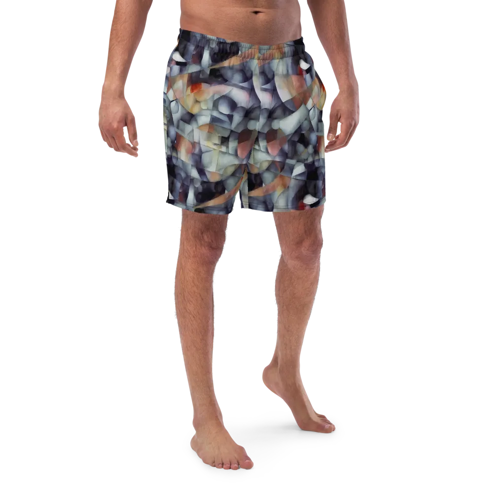 Slate Mosaic on Swim Trunks — Front