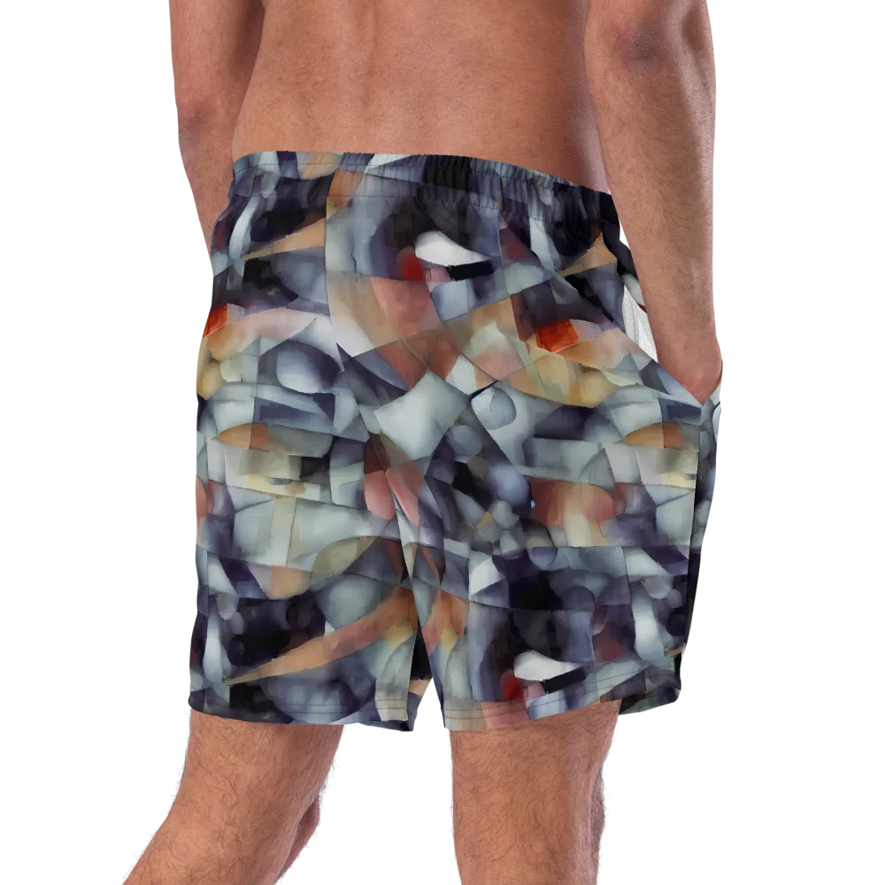 Slate Mosaic on Swim Trunks — Right Back