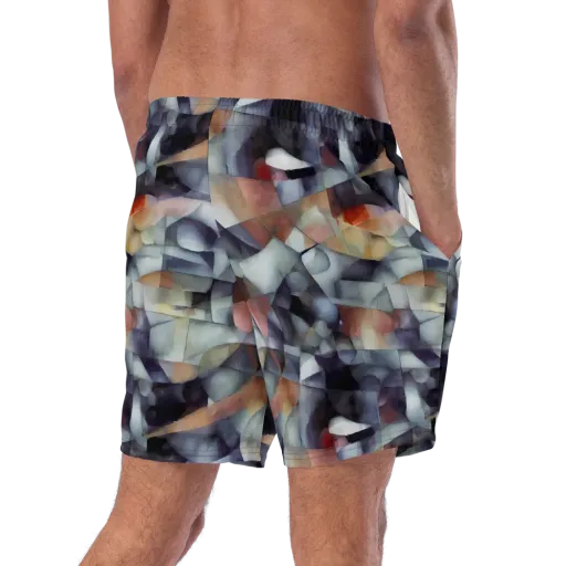 Slate Mosaic on a Swim Trunks