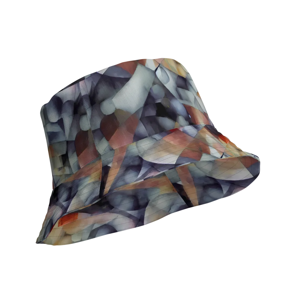 Slate Mosaic on Reversible Bucket Hat — Product details Outside