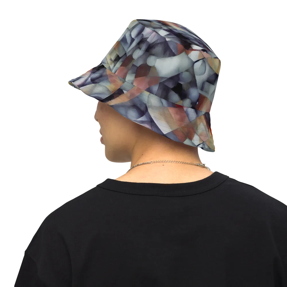 Slate Mosaic on Reversible Bucket Hat — Back Inside