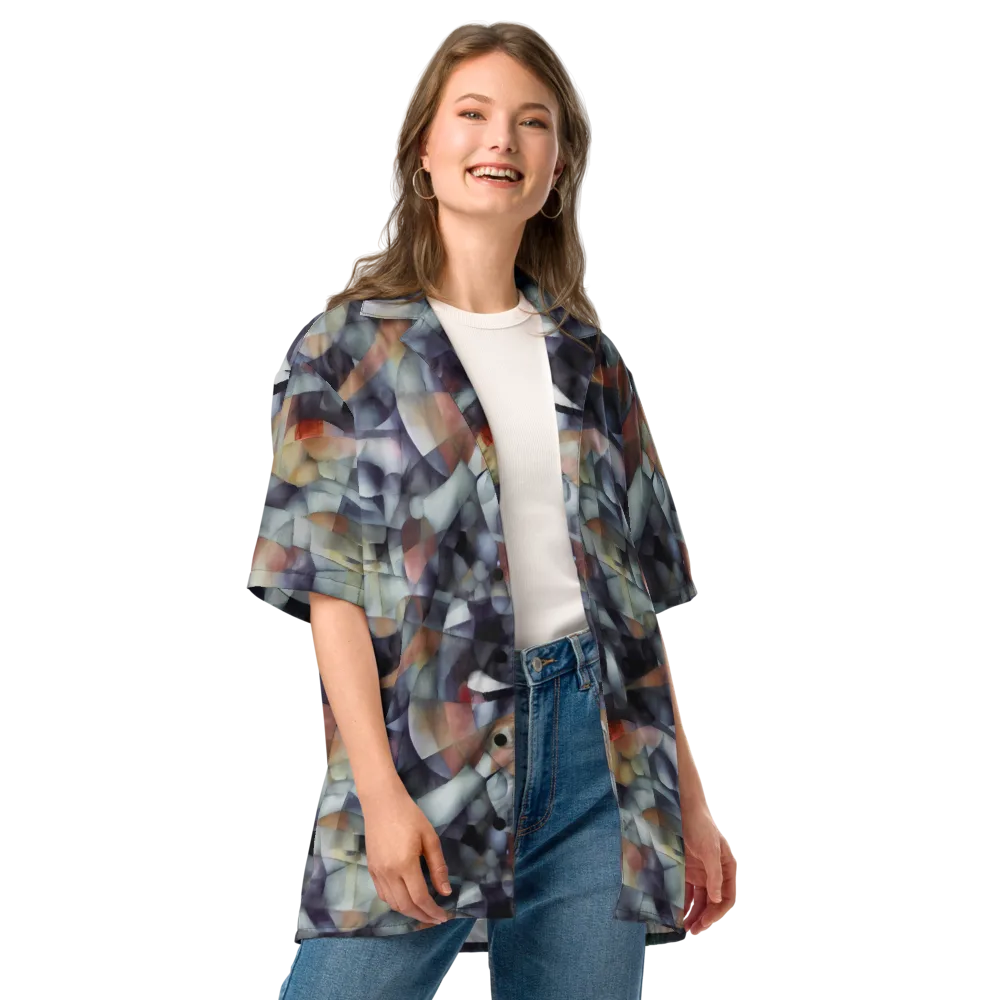 Slate Mosaic on Button Shirt — Front