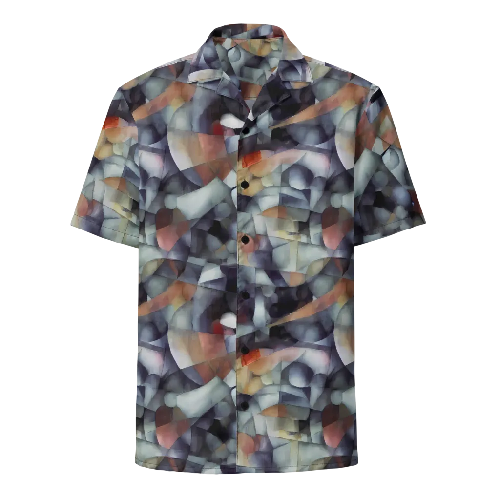 Slate Mosaic on Button Shirt — Front