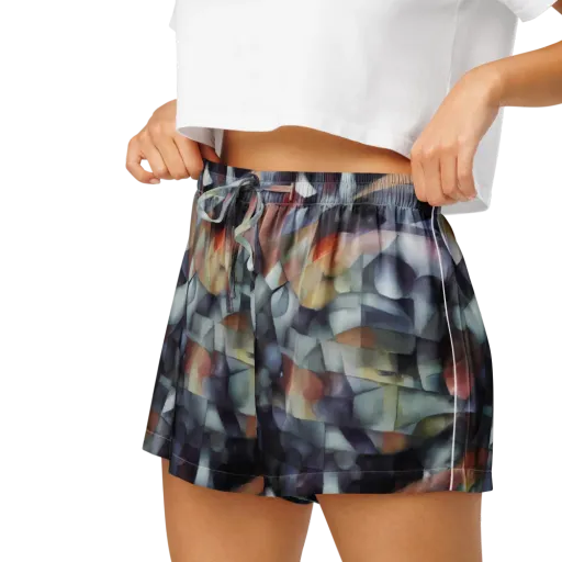 Slate Mosaic on a Women's Pajama Shorts