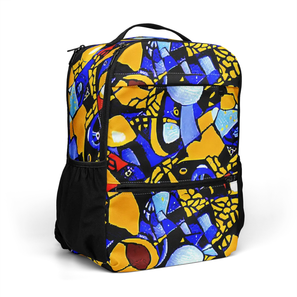 Cosmic Tessellation on Utility Backpack — Right Front