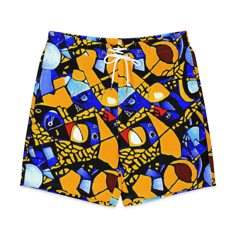 Cosmic Tessellation on Men's Board Shorts — Front