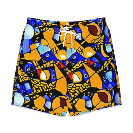 Cosmic Tessellation on a Men's Board Shorts