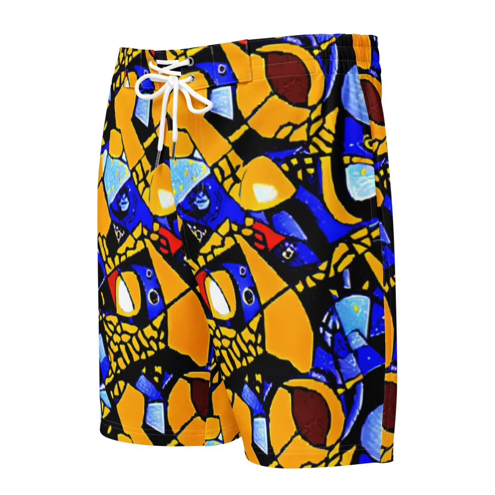 Cosmic Tessellation on Men's Board Shorts — Front