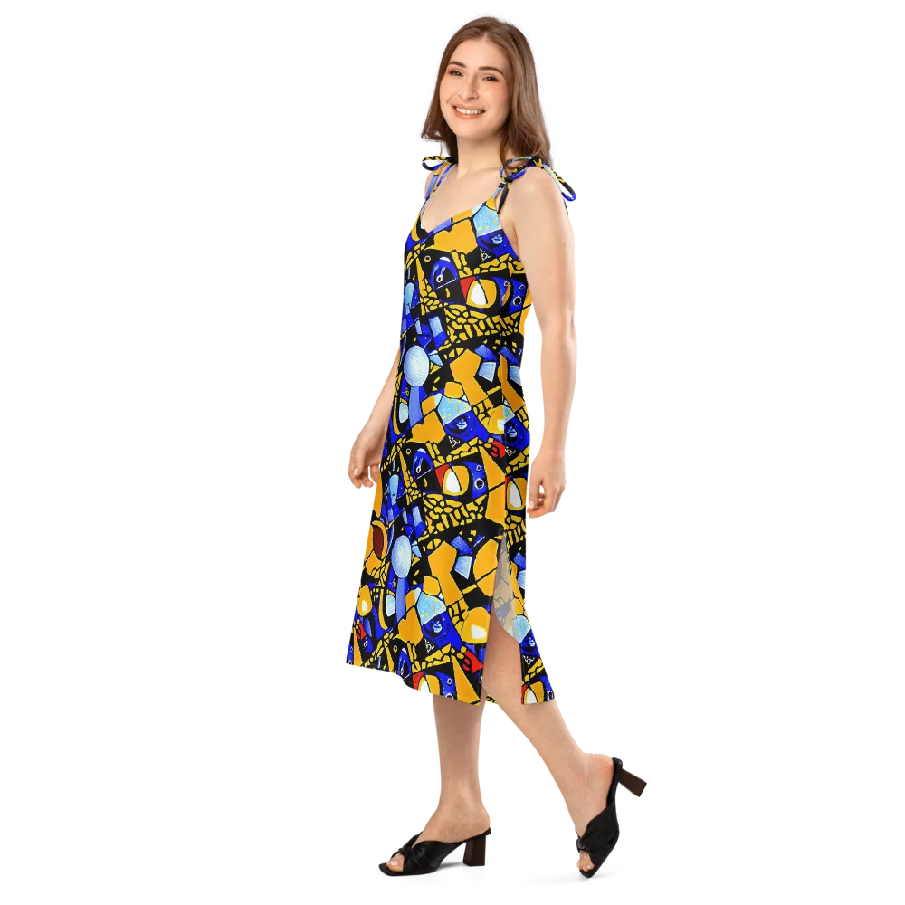 Cosmic Tessellation on Slip Dress — Left Front