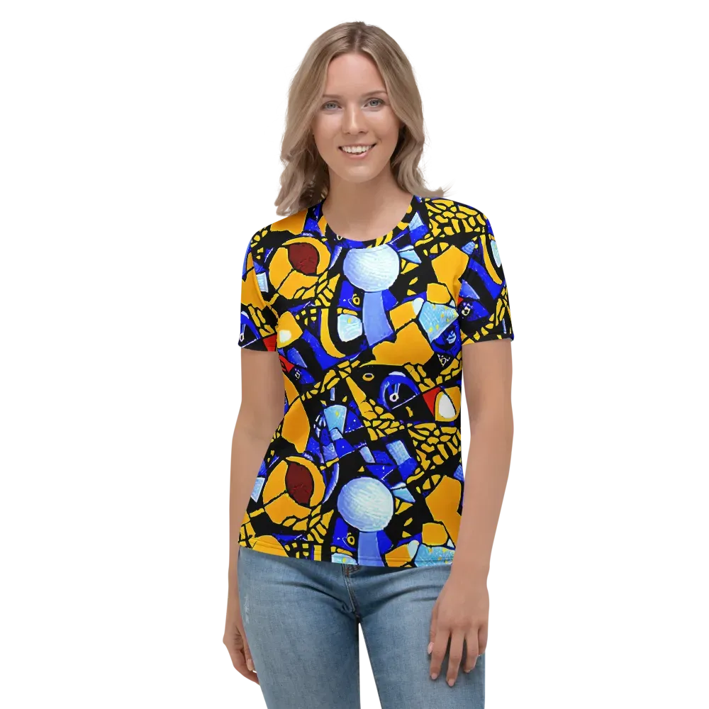 Cosmic Tessellation on Women's Crew Neck T-Shirt — Front