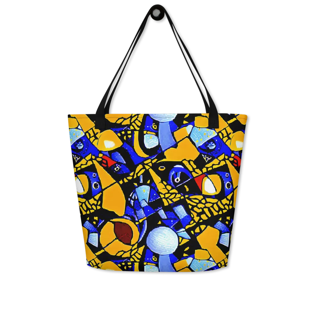 Cosmic Tessellation on Large Tote Bag W/ Pocket — Front