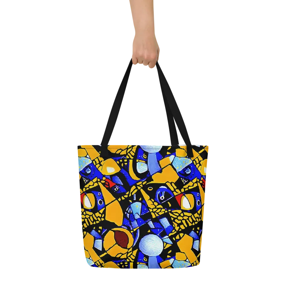 Cosmic Tessellation on Large Tote Bag W/ Pocket — Front