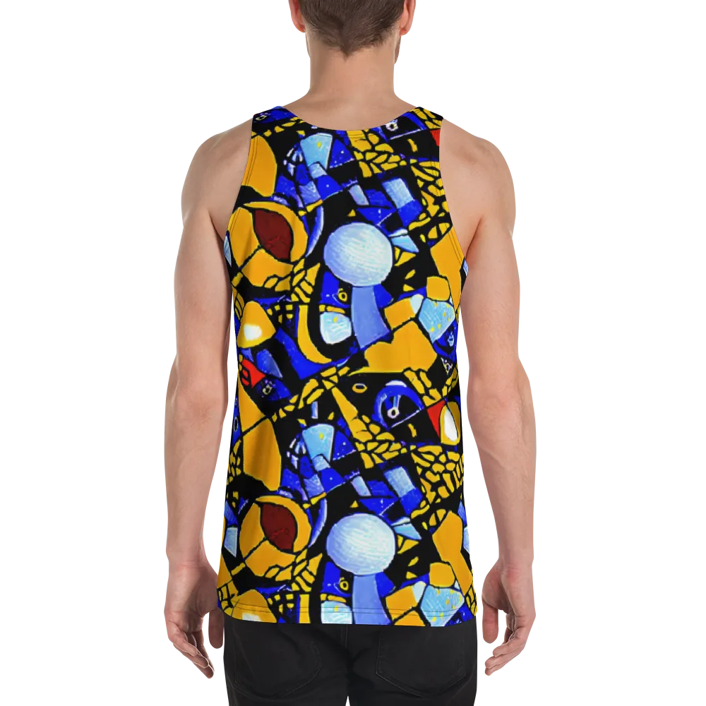 Cosmic Tessellation on Men's Tank Top — Back