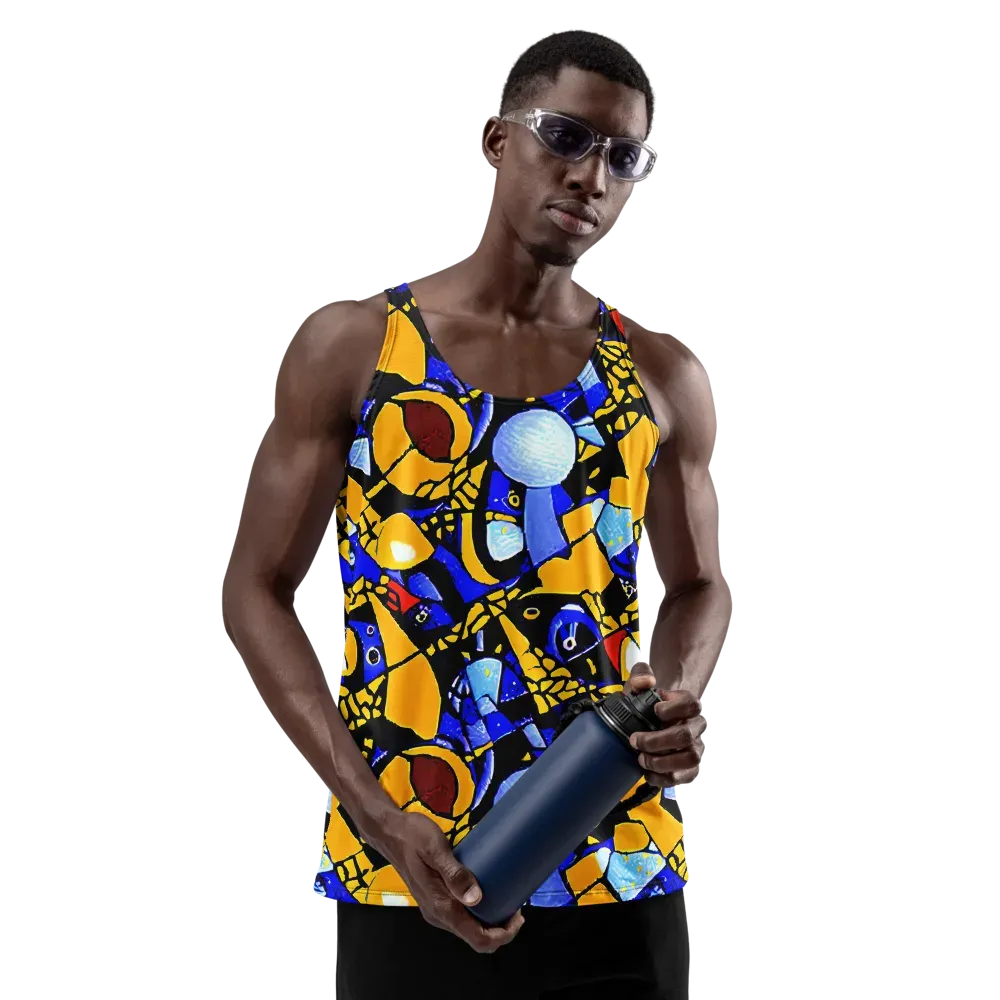 Cosmic Tessellation on Men's Tank Top — Front
