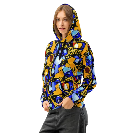 Cosmic Tessellation on a Cotton Hoodie