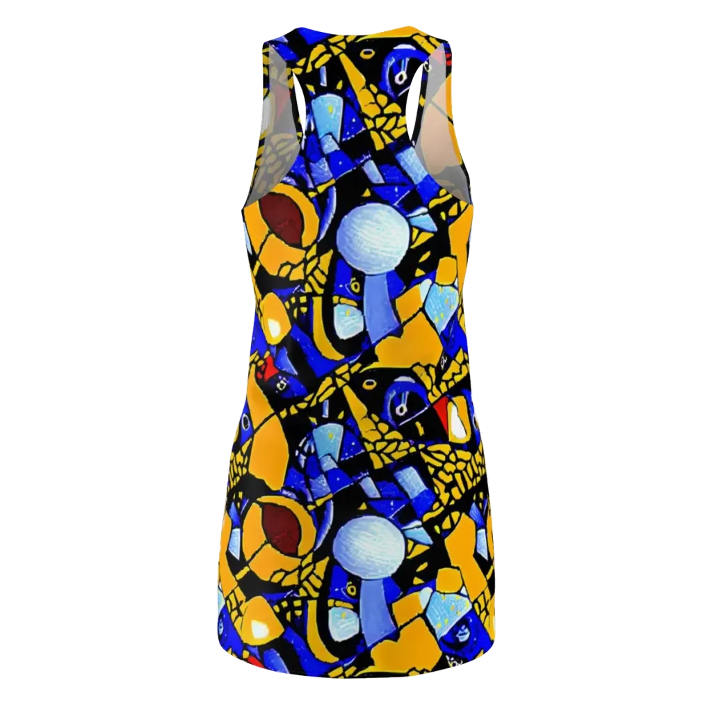 Cosmic Tessellation on Racerback Dress — Back