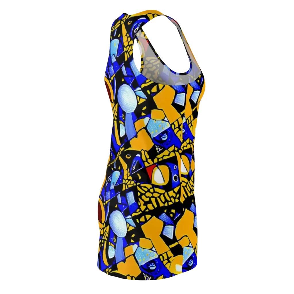 Cosmic Tessellation on Racerback Dress — Back Side