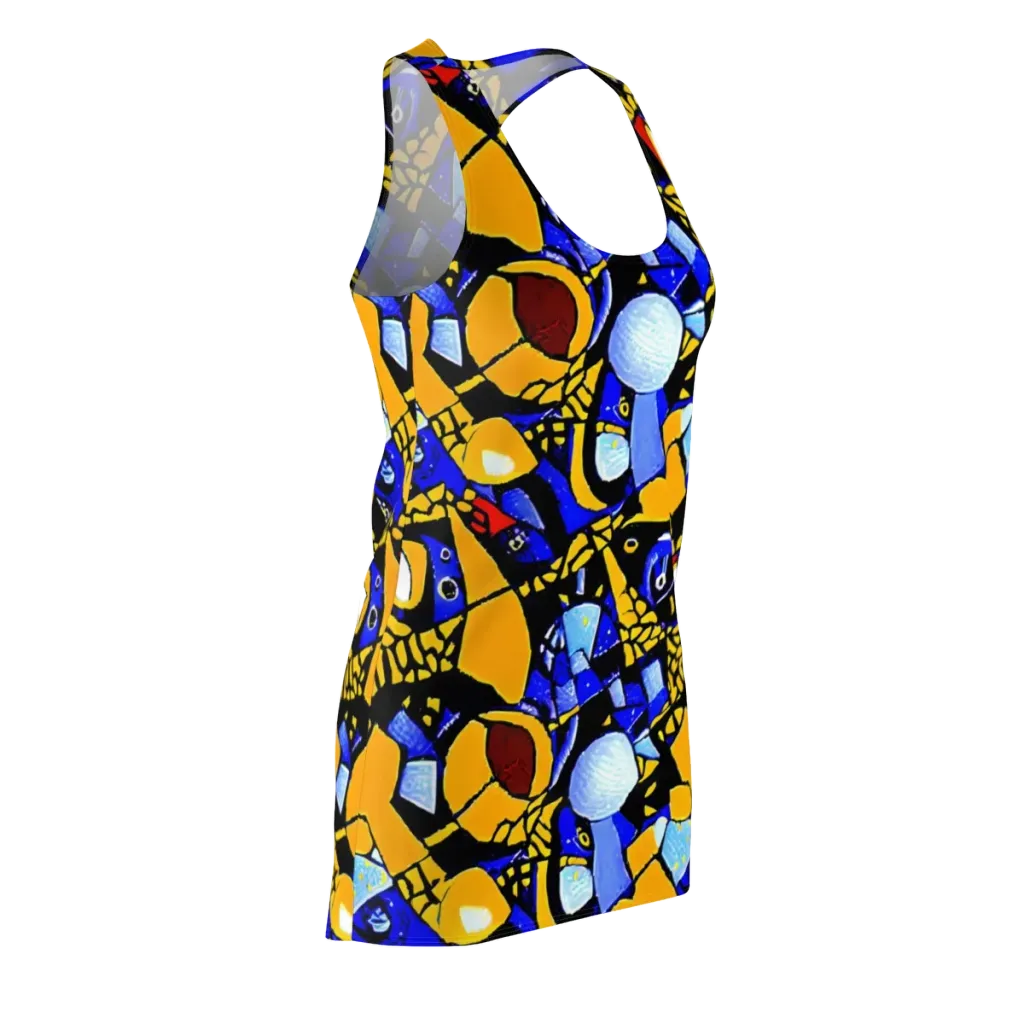 Cosmic Tessellation on Racerback Dress — Front Side