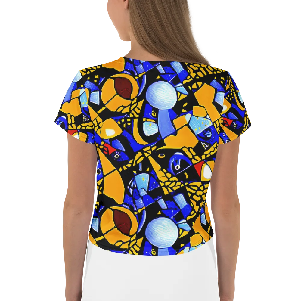 Cosmic Tessellation on Crop Tee — Back